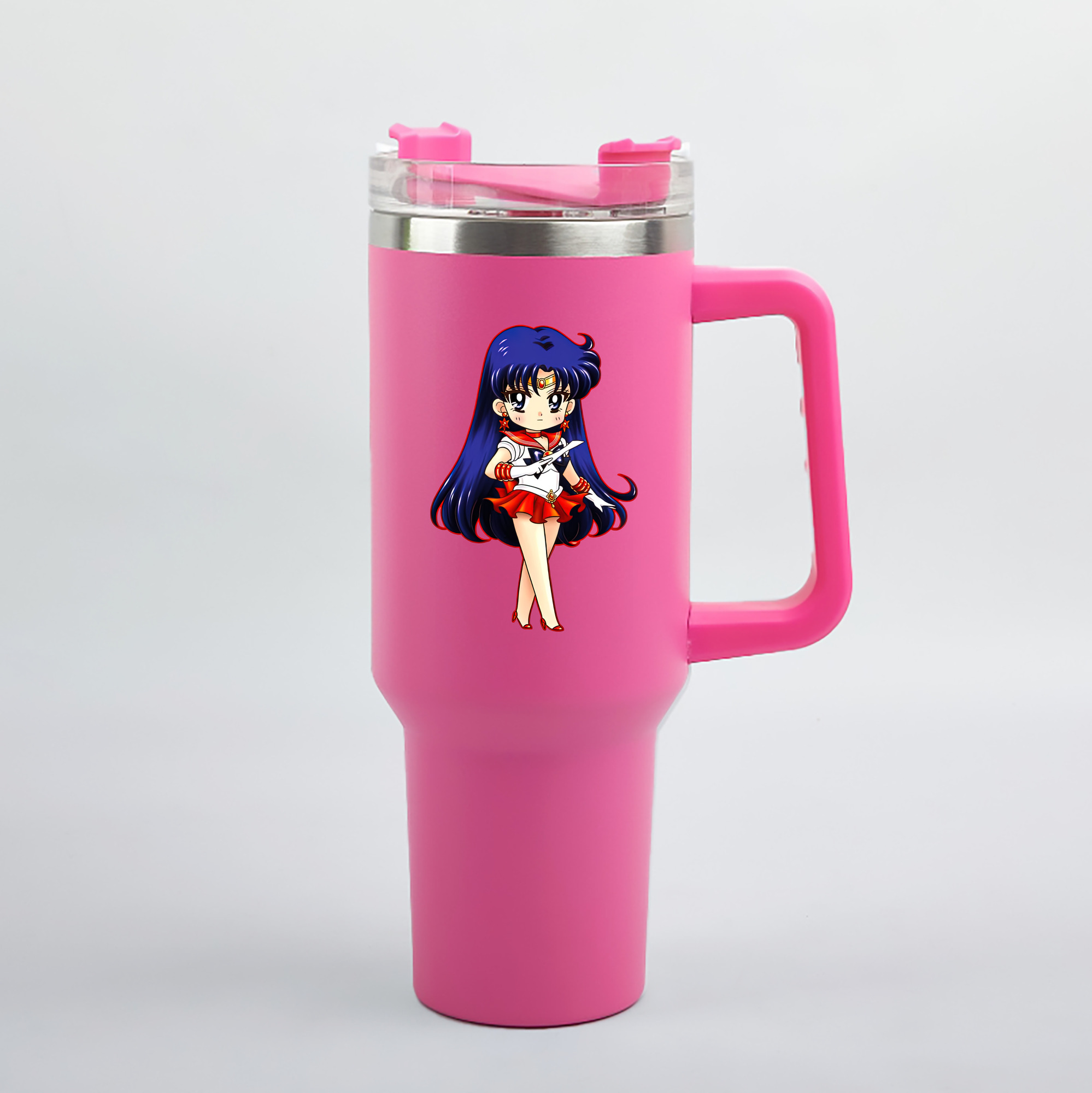（画像用） 美少女戦士セーラームーン 火野レイ ひの レイ Sailor Moon Hino Rei （セーラーマーズ,Sailor Mars） 1200mL車用タンブラー（カラープリント）
